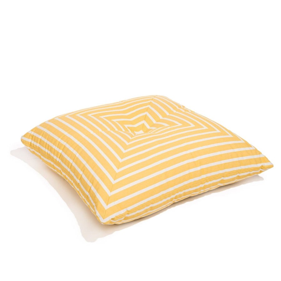 Business & Pleasure Co The Floor Pillow - Monaco Mimosa Stripe Best