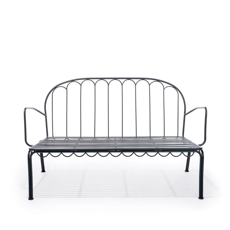 Business & Pleasure Co The Al Fresco Love Seat - Vintage Black Clearance