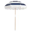 Business & Pleasure Co The Holiday Beach Umbrella - Navy Capri Stripe Online