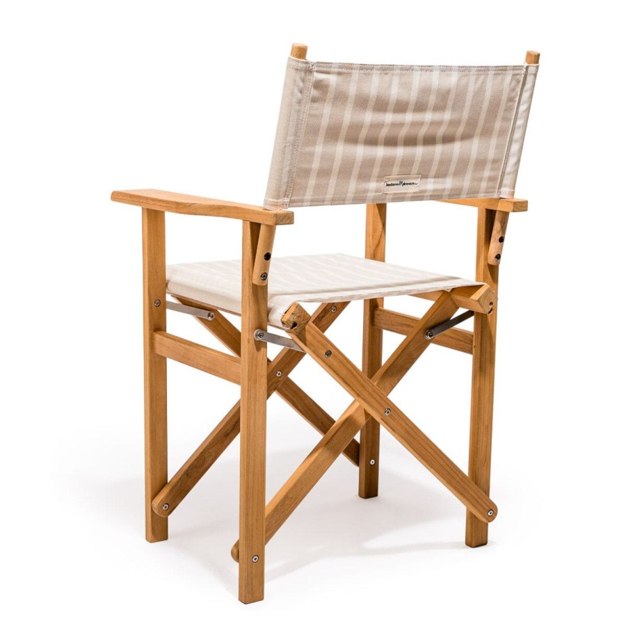 Business & Pleasure Co The Directors Chair - Table Height - Monaco Natural Stripe Clearance