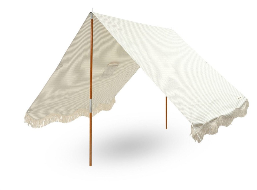 Business & Pleasure Co The Premium Beach Tent - Lauren'S Sage Stripe Hot