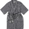 Business & Pleasure Co Robe & Slipper Set - Lauren'S Navy Stripe Best