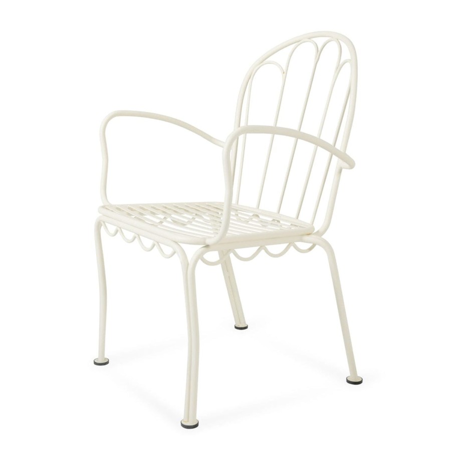 Business & Pleasure Co The Al Fresco Dining Chair - Antique White Hot