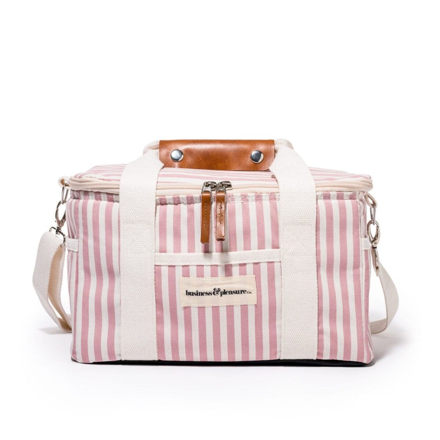 Business & Pleasure Co The Premium Cooler Bag - Lauren'S Pink Stripe New