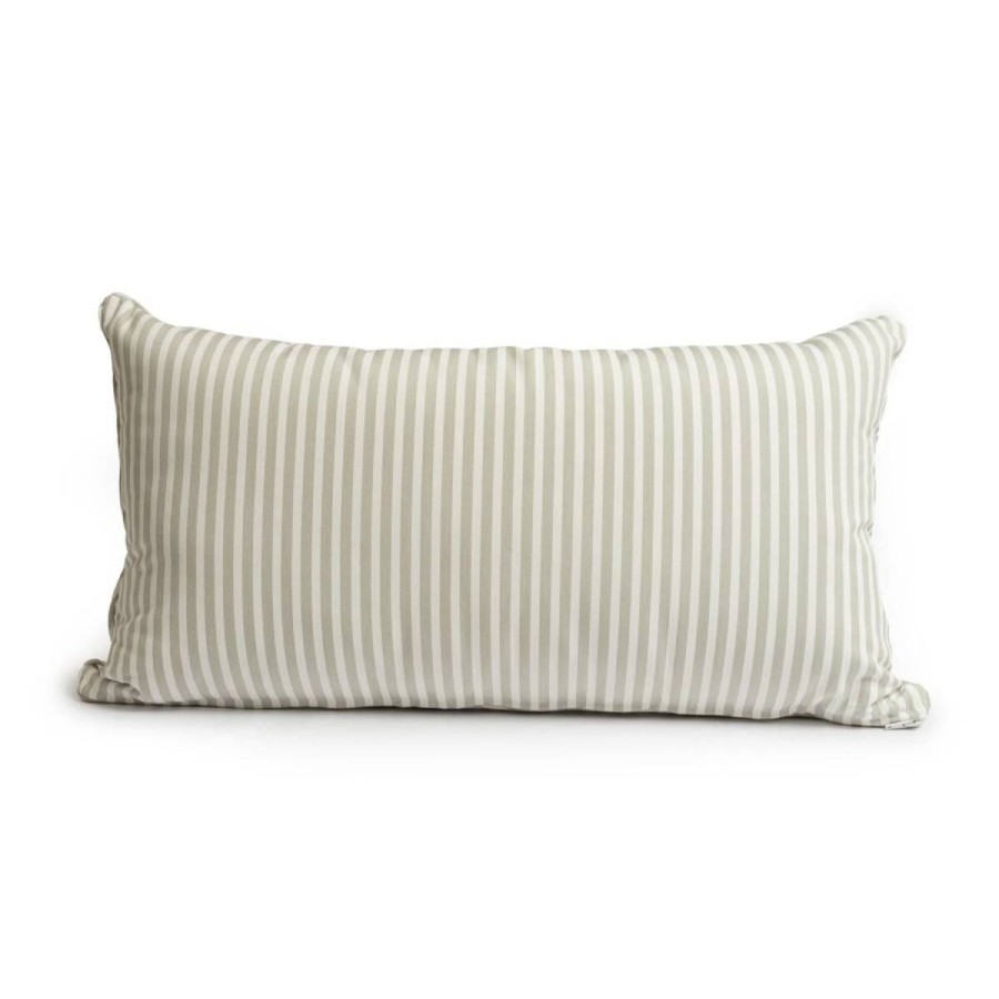 Business & Pleasure Co The Rectangle Throw Pillow - Lauren'S Sage Stripe Hot