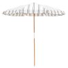 Business & Pleasure Co The Amalfi Umbrella - Black Two Stripe Best