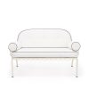 Business & Pleasure Co The Al Fresco Love Seat Cushion Set - Rivie White Best