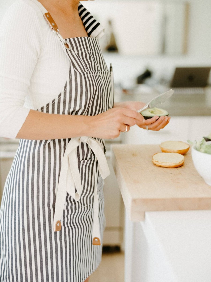 Business & Pleasure Co The Apron - Lauren'S Navy Stripe New