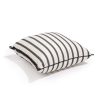 Business & Pleasure Co The Small Square Throw Pillow - Monaco Black Stripe Clearance