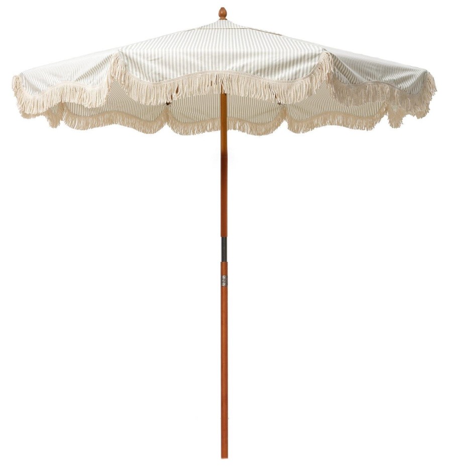 Business & Pleasure Co The Market Umbrella - Lauren'S Sage Stripe Wholesale