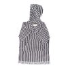 Business & Pleasure Co The Mini Poncho - Lauren'S Navy Stripe Hot