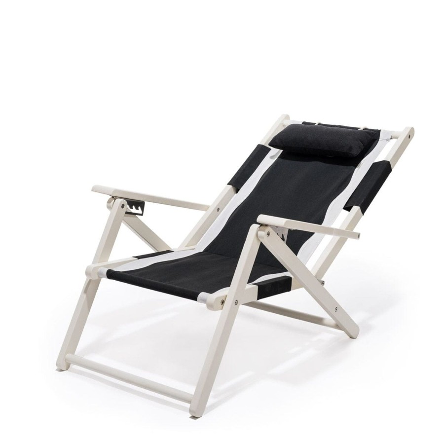 Business & Pleasure Co The Tommy Chair - White - Rivie Black New