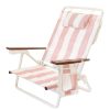 Business & Pleasure Co The Holiday Tommy Chair - Pink Capri Stripe New