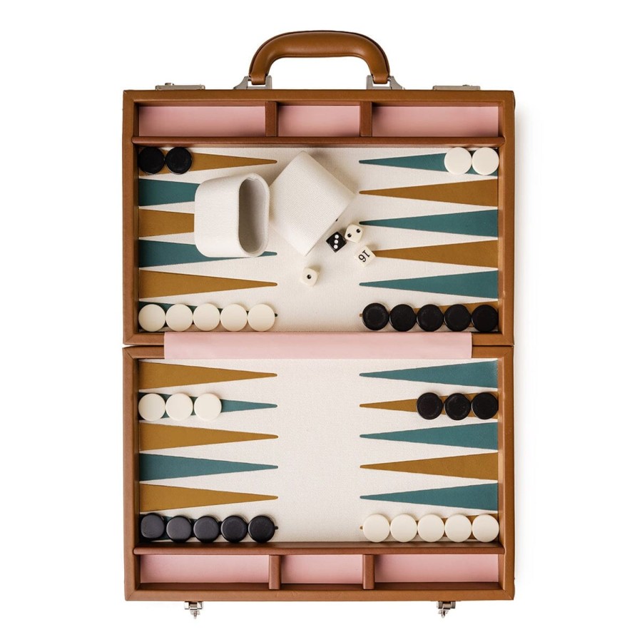 Business & Pleasure Co The Backgammon Set - Antique White Best