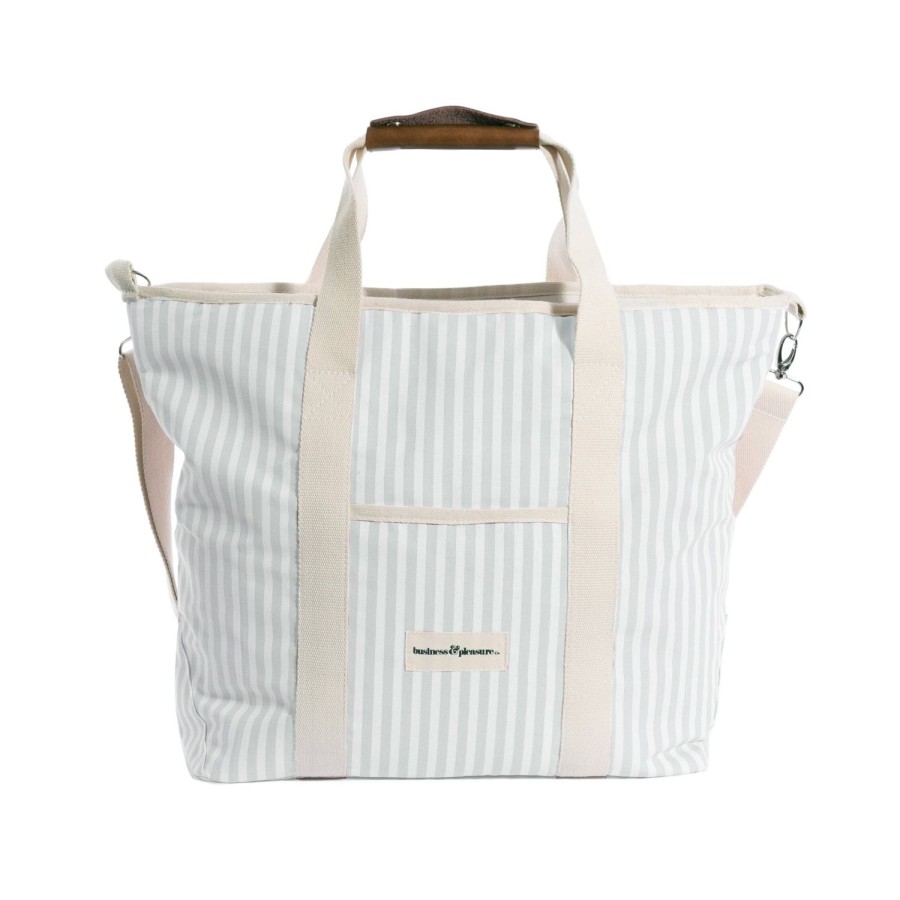 Business & Pleasure Co The Cooler Tote Bag - Lauren'S Sage Stripe Clearance