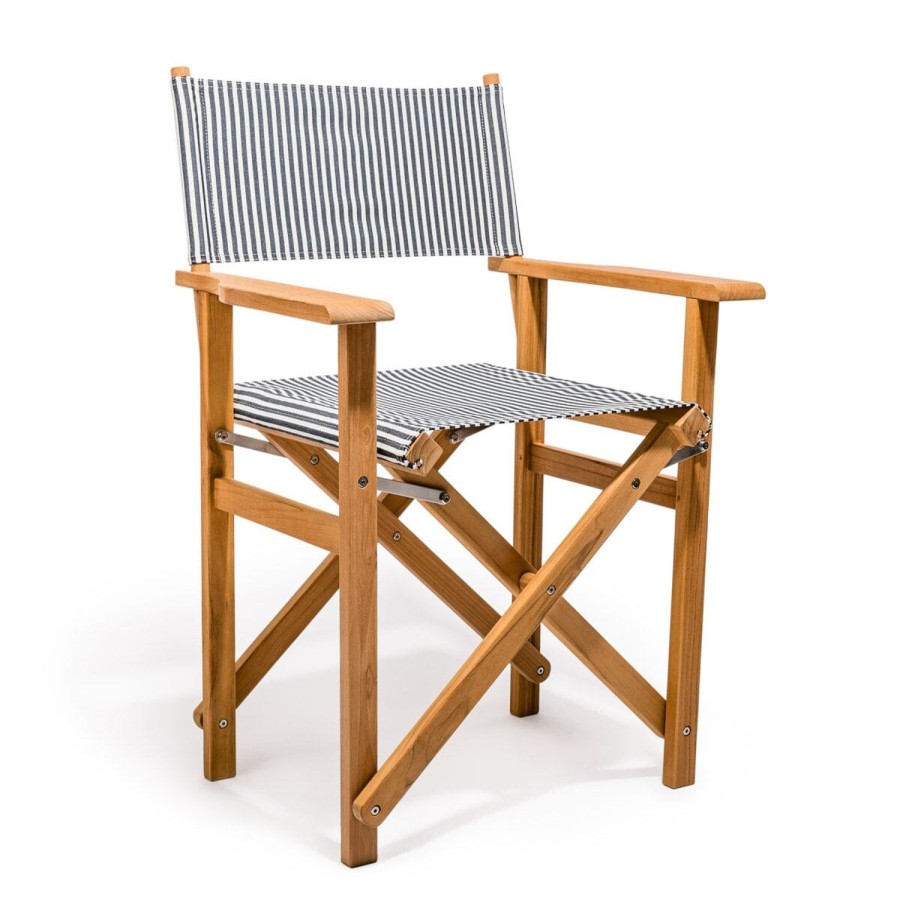 Business & Pleasure Co The Directors Chair - Table Height - Lauren'S Navy Stripe Clearance