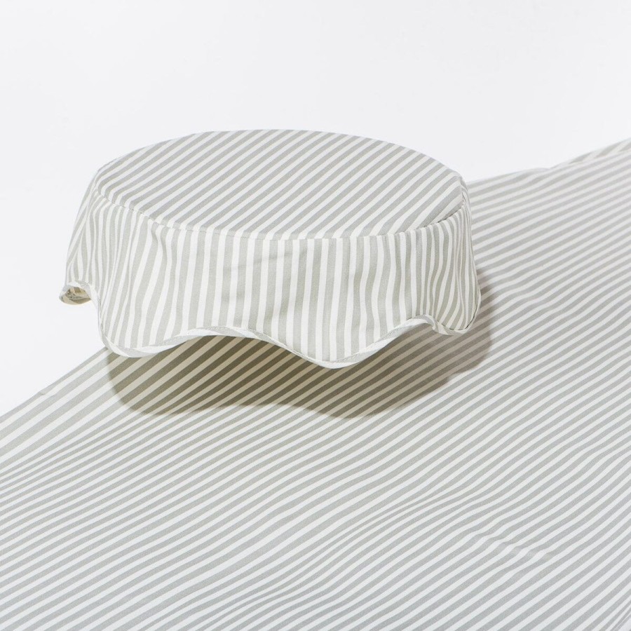 Business & Pleasure Co The Al Fresco Sun Lounger Cover - Lauren'S Sage Stripe Online