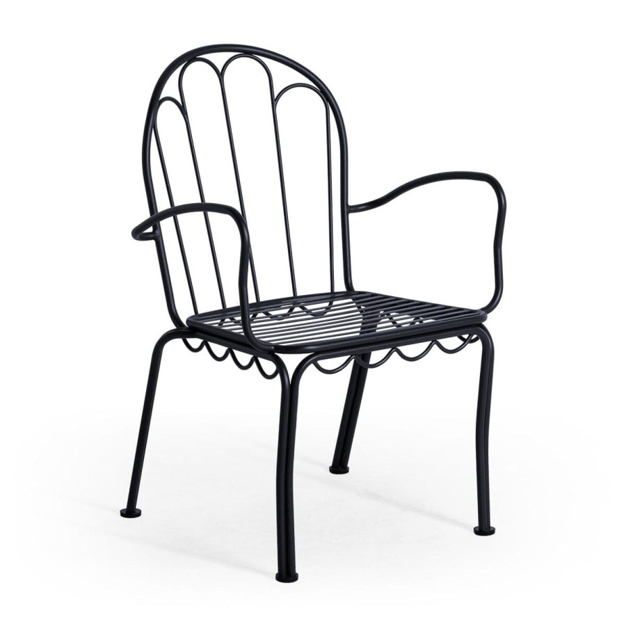 Business & Pleasure Co The Al Fresco Dining Chair - Vintage Black Best